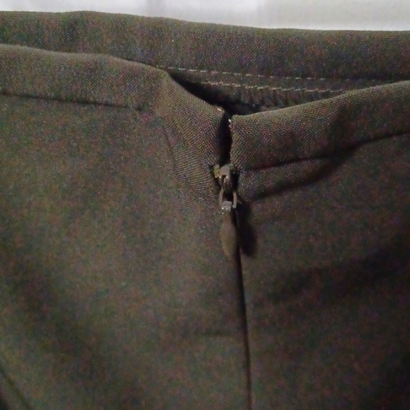 D19- 👌- 2 pc Hunter Green Clorered Jacket and Skirt Set - sz 10 - Picture 8 of 14